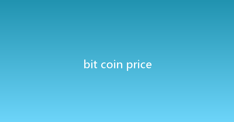 bit coin price 