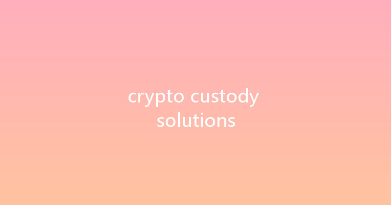 crypto custody solutions 