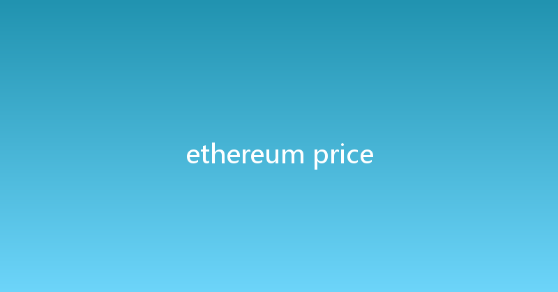 ethereum price 