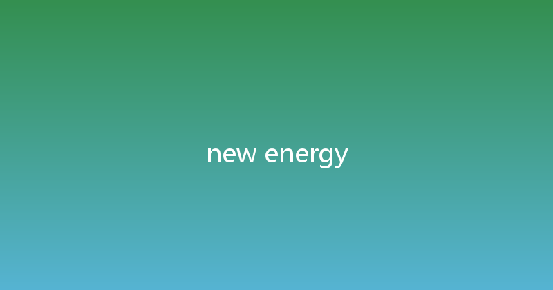 new energy 